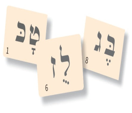 Os Nekuda Os Hebrew Word Cards